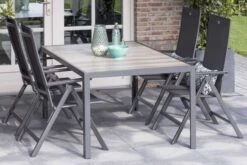 HARTMAN Tanger/Aruba Esstischgruppe, Xerix, Alu/Keramik, 168x105cm, 4 Multipositionssessel