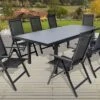 OUTFLEXX Premium Esstischgarnitur, OUTFLEXX® Anthrazit Matt, Alu/Textilene, Tisch 180/240x100cm, 8 Multipositionssessel 1 OUTFLEXX Premium Esstischgarnitur, OUTFLEXX® Anthrazit Matt, Alu/Textilene, Tisch 180/240x100cm, 8 Multipositionssessel -Gartenmoebel Verkaufs-Shop 1 19296.jpg