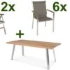 STERN Cardiff Set, Silber/taupe, Edelstahl/Teak, Tisch A-Gestell 200 X 100 Cm, 6 Stapel-, 2 Multipositionssessel 1 STERN Cardiff Set, Silber/taupe, Edelstahl/Teak, Tisch A-Gestell 200 X 100 Cm, 6 Stapel-, 2 Multipositionssessel -Gartenmoebel Verkaufs-Shop 1 19714.jpg