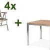 STERN Cardiff Esstischgruppe, Silber/taupe, Edelstahl/Teak, Tisch 90 X 90 Cm, 4 Multipositionssessel -Gartenmoebel Verkaufs-Shop 1 19720.jpg