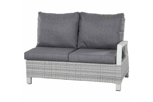 SIENA GARDEN Corido 2-Sitzer Sofa, Ice Grey, Alu / Gardino®-Geflecht, 136x83x88 Cm, Armlehne Links 3 SIENA GARDEN Corido 2-Sitzer Sofa, Ice Grey, Alu / Gardino®-Geflecht, 136x83x88 Cm, Armlehne Links
