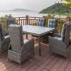 OUTFLEXX Dining Set, Grau, Polyrattan, Tisch 180x120cm, Spraystone, 8mm, 6 Dining Sessel, Verstellbar 1 OUTFLEXX Dining Set, Grau, Polyrattan, Tisch 180x120cm, Spraystone, 8mm, 6 Dining Sessel, Verstellbar -Gartenmoebel Verkaufs-Shop 1 20659.jpg