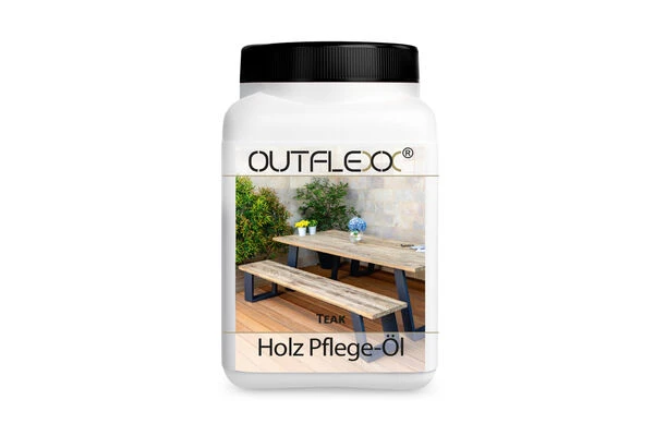 OUTFLEXX Holz Pflegeöl Für Teakholz, 0,75 L, Dose 3 OUTFLEXX Holz Pflegeöl Für Teakholz, 0,75 L, Dose