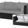 OUTFLEXX 2-Sitzer Sofa, Schwarz, Polyrattan 152x85x70cm, Inkl. Polster Und Wasserfeste Kissenbox 1 OUTFLEXX 2-Sitzer Sofa, Schwarz, Polyrattan 152x85x70cm, Inkl. Polster Und Wasserfeste Kissenbox -Gartenmoebel Verkaufs-Shop 1 2392 2 BOX.jpg