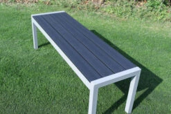 VILLANA Bank, Silber, Alu/Holzimitat, 135x40x45 Cm, Für Bis Zu 3 Personen 10 VILLANA Bank, Silber, Alu/Holzimitat, 135x40x45 Cm, Für Bis Zu 3 Personen -Gartenmoebel Verkaufs-Shop 21645 4.jpg