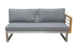 OUTFLEXX 2-Sitzer Sofa, Natur / Grau, FSC-Teak / Edelstahl / Olefin, 165x74x64 Cm, Armlehne Links 15 OUTFLEXX 2-Sitzer Sofa, Natur / Grau, FSC-Teak / Edelstahl / Olefin, 165x74x64 Cm, Armlehne Links -Gartenmoebel Verkaufs-Shop 21650 7.JPG