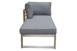 OUTFLEXX Lounger, Natur / Grau, FSC-Teak / Edelstahl / Olefin, 165x74x64 Cm, Armlehne Beidseitig Montierbar 23 OUTFLEXX Lounger, Natur / Grau, FSC-Teak / Edelstahl / Olefin, 165x74x64 Cm, Armlehne Beidseitig Montierbar -Gartenmoebel Verkaufs-Shop 21652 11.JPG