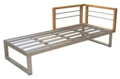 OUTFLEXX Lounger, Natur / Grau, FSC-Teak / Edelstahl / Olefin, 165x74x64 Cm, Armlehne Beidseitig Montierbar 20 OUTFLEXX Lounger, Natur / Grau, FSC-Teak / Edelstahl / Olefin, 165x74x64 Cm, Armlehne Beidseitig Montierbar -Gartenmoebel Verkaufs-Shop 21652 7.JPG