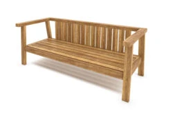 OUTFLEXX Hamim 2-Sitzer, Natur/grau, Teak/Olefin, 190 X 80 X 60 Cm, Recycled Teak -Gartenmoebel Verkaufs-Shop 21686 7.jpg