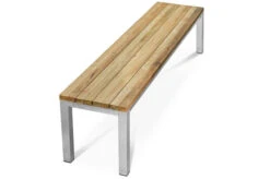 OUTFLEXX Classic Bank, Silber/natur, Edelstahl/recycled FSC-Teak, 200 X 40 X 45 Cm 10 OUTFLEXX Classic Bank, Silber/natur, Edelstahl/recycled FSC-Teak, 200 X 40 X 45 Cm -Gartenmoebel Verkaufs-Shop 21707 4.jpg