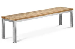 OUTFLEXX Classic Bank, Silber/natur, Edelstahl/recycled FSC-Teak, 200 X 40 X 45 Cm 13 OUTFLEXX Classic Bank, Silber/natur, Edelstahl/recycled FSC-Teak, 200 X 40 X 45 Cm -Gartenmoebel Verkaufs-Shop 21707 8.jpg