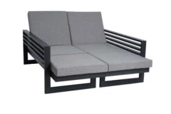 STERN Holly Dining-Bank/Liege, Anthrazit, Aluminium, 216x80x73 Cm, Inkl. Polster Grau Meliert -Gartenmoebel Verkaufs-Shop 21890 3.jpg