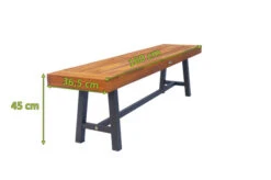 OUTFLEXX Bank, Natur/schwarz, Akazie, 160 X 36,5 X 45 Cm 15 OUTFLEXX Bank, Natur/schwarz, Akazie, 160 X 36,5 X 45 Cm -Gartenmoebel Verkaufs-Shop 21924 5.jpg