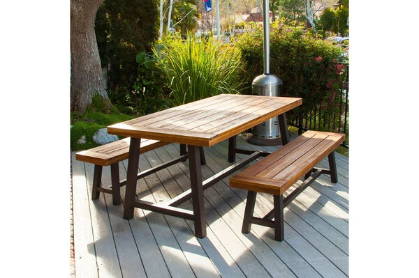 OUTFLEXX Sitzgruppe, Natur, Akazie, Tisch 172,5 X 90 Cm, 6 Personen 9 OUTFLEXX Sitzgruppe, Natur, Akazie, Tisch 172,5 X 90 Cm, 6 Personen – Bild 7