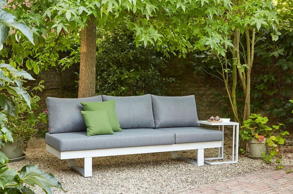 SIENA GARDEN Avenia Dining-Bank/Liege, Matt Weiß-grau/stone Grey, Aluminium, 73x195x70 Cm, Inkl. Sitz-und Rückenkissen 13 SIENA GARDEN Avenia Dining-Bank/Liege, Matt Weiß-grau/stone Grey, Aluminium, 73x195x70 Cm, Inkl. Sitz-und Rückenkissen – Bild 11