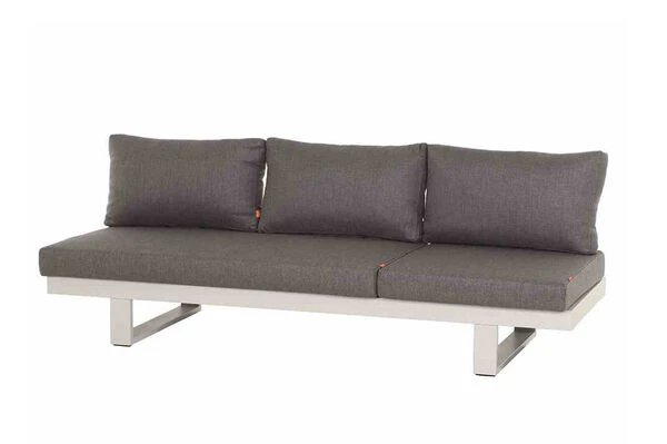 SIENA GARDEN Avenia Dining-Bank/Liege, Matt Weiß-grau/stone Grey, Aluminium, 73x195x70 Cm, Inkl. Sitz-und Rückenkissen 4 SIENA GARDEN Avenia Dining-Bank/Liege, Matt Weiß-grau/stone Grey, Aluminium, 73x195x70 Cm, Inkl. Sitz-und Rückenkissen – Bild 2