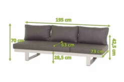 SIENA GARDEN Avenia Dining-Bank/Liege, Matt Weiß-grau/stone Grey, Aluminium, 73x195x70 Cm, Inkl. Sitz-und Rückenkissen 17 SIENA GARDEN Avenia Dining-Bank/Liege, Matt Weiß-grau/stone Grey, Aluminium, 73x195x70 Cm, Inkl. Sitz-und Rückenkissen -Gartenmoebel Verkaufs-Shop 21999 5.jpg