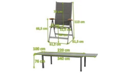 SIENA GARDEN Savina XL/Kingston Esstischgarnitur, Matt Graphit/grau/slate Look, Alu/Teak/Keramik/Texfabric, Tisch 220/340x108 Cm, 10 Multipos. 15 SIENA GARDEN Savina XL/Kingston Esstischgarnitur, Matt Graphit/grau/slate Look, Alu/Teak/Keramik/Texfabric, Tisch 220/340x108 Cm, 10 Multipos. -Gartenmoebel Verkaufs-Shop 22034 5.jpg