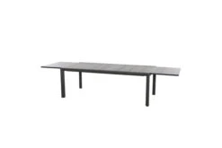 SIENA GARDEN Savina XL/Kingston Esstischgarnitur, Matt Graphit/grau/wood Look, Alu/Teak/Keramik/Texfabric, Tisch 220/340x108 Cm, 8 Multipos. -Gartenmoebel Verkaufs-Shop 22036 10.jpg