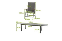 SIENA GARDEN Savina XL/Kingston Esstischgarnitur, Matt Graphit/grau/wood Look, Alu/Teak/Keramik/Texfabric, Tisch 220/340x108 Cm, 8 Multipos. -Gartenmoebel Verkaufs-Shop 22036 5.jpg