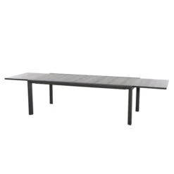 SIENA GARDEN Savona/Kingston Esstischgarnitur, Matt Graphit/grau/wood Look, Alu/Teak/Keramik/Texfabric, Tisch 220/340x108 Cm, 10 Stapelsessel -Gartenmoebel Verkaufs-Shop 22052 13.jpg