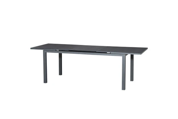 SIENA GARDEN Savona/Miros Esstischgarnitur, Matt Graphit/grau, Alu/Teak/Spraystone/Texfabric, Tisch 180/240x90 Cm, 6 Stapelsessel 14 SIENA GARDEN Savona/Miros Esstischgarnitur, Matt Graphit/grau, Alu/Teak/Spraystone/Texfabric, Tisch 180/240x90 Cm, 6 Stapelsessel – Bild 12