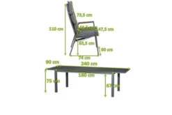 SIENA GARDEN Savona/Miros Esstischgarnitur, Matt Graphit/grau, Alu/Teak/Spraystone/Texfabric, Tisch 180/240x90 Cm, 6 Stapelsessel 18 SIENA GARDEN Savona/Miros Esstischgarnitur, Matt Graphit/grau, Alu/Teak/Spraystone/Texfabric, Tisch 180/240x90 Cm, 6 Stapelsessel -Gartenmoebel Verkaufs-Shop 22053 5.jpg