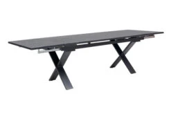 OUTFLEXX Esstischgarnitur, OUTFLEXX® Anthrazit Matt, Alu / Spraystone / Teak, Tisch 180/280x100cm, 10 Stapelsessel -Gartenmoebel Verkaufs-Shop 22129 6.jpg