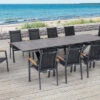 OUTFLEXX Esstischgarnitur, OUTFLEXX® Anthrazit Matt, Alu /HPL / Teak, Tisch 180/280x100cm, 10 Stapelsessel -Gartenmoebel Verkaufs-Shop 22151 1.jpg