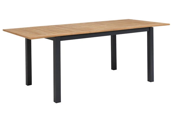 OUTFLEXX Esstischgarnitur, OUTFLEXX® Anthrazit Matt, Alu / Teak / Textil, Tisch 150/210x90cm, 6 Multipositionssessel 12 OUTFLEXX Esstischgarnitur, OUTFLEXX® Anthrazit Matt, Alu / Teak / Textil, Tisch 150/210x90cm, 6 Multipositionssessel – Bild 10