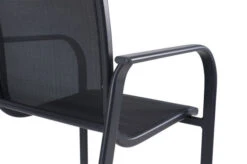 OUTFLEXX Esstischgarnitur, OUTFLEXX® Anthrazit Matt, Alu / Teak / Textil, Tisch 150/210x90cm, 6 Sessel, Stapelbar -Gartenmoebel Verkaufs-Shop 22183 16.jpg