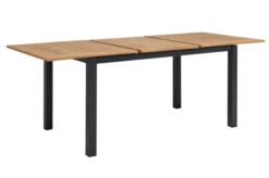 OUTFLEXX Esstischgarnitur, OUTFLEXX® Anthrazit Matt, Alu / Teak / Textil, Tisch 150/210x90cm, 6 Sessel, Stapelbar -Gartenmoebel Verkaufs-Shop 22183 8.jpg