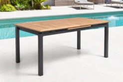 OUTFLEXX Esstischgarnitur, OUTFLEXX® Anthrazit Matt, Alu / Teak / Textil, Ausziehtisch 180/240x100cm, 8 Multipo -Gartenmoebel Verkaufs-Shop 22192 4.jpg