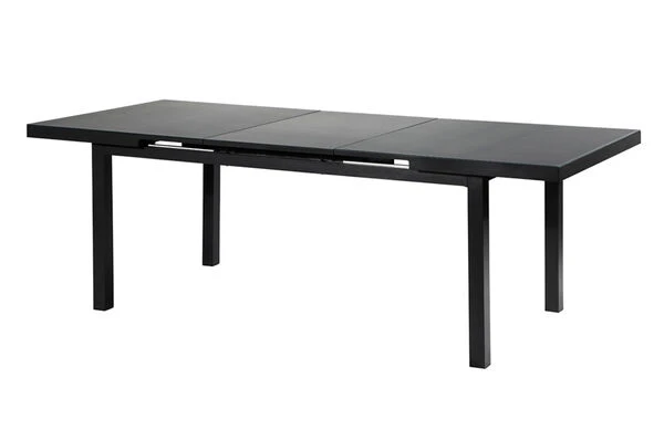 OUTFLEXX Premium Esstischgarnitur, OUTFLEXX® Anthrazit Matt, Alu / Glas / Teak, Tisch 180/240x100cm, 4 Stapelsessel, 2 Multipo 12 OUTFLEXX Premium Esstischgarnitur, OUTFLEXX® Anthrazit Matt, Alu / Glas / Teak, Tisch 180/240x100cm, 4 Stapelsessel, 2 Multipo – Bild 10