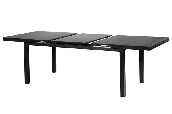 OUTFLEXX Premium Esstischgarnitur, OUTFLEXX® Anthrazit Matt, Alu / Glas / Teak, Tisch 180/240x100cm, 4 Stapelsessel, 2 Multipo 11 OUTFLEXX Premium Esstischgarnitur, OUTFLEXX® Anthrazit Matt, Alu / Glas / Teak, Tisch 180/240x100cm, 4 Stapelsessel, 2 Multipo – Bild 9