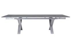 OUTFLEXX Esstischgarnitur, Silber, Alu / Spraystone / Textil, Tisch 180/280x100cm, 10 Multipositionssessel 29 OUTFLEXX Esstischgarnitur, Silber, Alu / Spraystone / Textil, Tisch 180/280x100cm, 10 Multipositionssessel -Gartenmoebel Verkaufs-Shop 22213 12.jpg