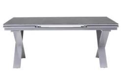 OUTFLEXX Esstischgarnitur, Silber, Alu / Spraystone / Textil, Tisch 180/280x100cm, 6 Stapelsessel 28 OUTFLEXX Esstischgarnitur, Silber, Alu / Spraystone / Textil, Tisch 180/280x100cm, 6 Stapelsessel -Gartenmoebel Verkaufs-Shop 22214 11.jpg