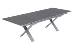 OUTFLEXX Esstischgarnitur, Silber, Alu / Spraystone / Textil, Tisch 180/280x100cm, 6 Stapelsessel 25 OUTFLEXX Esstischgarnitur, Silber, Alu / Spraystone / Textil, Tisch 180/280x100cm, 6 Stapelsessel -Gartenmoebel Verkaufs-Shop 22214 8.jpg