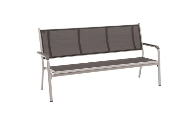 KETTLER BasicPlus3er Bank, Silber/anthrazit, Alu/Textilene, 67 X 97 X 191, 0310612-0000 3 KETTLER BasicPlus3er Bank, Silber/anthrazit, Alu/Textilene, 67 X 97 X 191, 0310612-0000