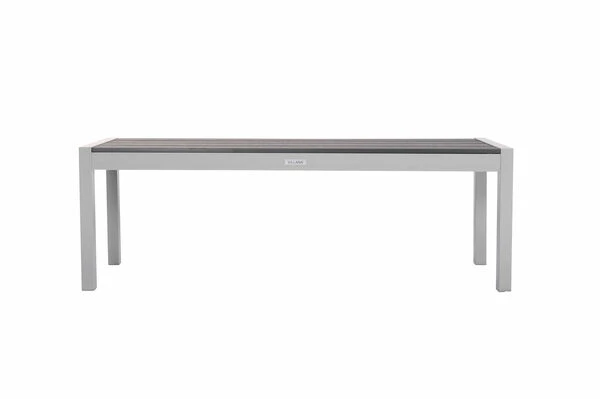 VILLANA Esstischgarnitur, Silber/schwarz, Alu/Holzimitat, Tisch 150x90cm, 2 Bänke Für 6 Personen 15 VILLANA Esstischgarnitur, Silber/schwarz, Alu/Holzimitat, Tisch 150x90cm, 2 Bänke Für 6 Personen – Bild 13