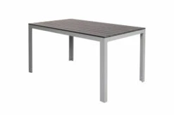 VILLANA Esstischgarnitur, Silber/schwarz, Alu/Holzimitat, Tisch 150x90cm, 2 Bänke Für 6 Personen 16 VILLANA Esstischgarnitur, Silber/schwarz, Alu/Holzimitat, Tisch 150x90cm, 2 Bänke Für 6 Personen -Gartenmoebel Verkaufs-Shop 22555 2.jpg