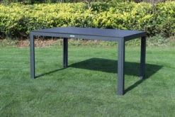 VILLANA Esstischgarnitur, Anthrazit/grau, Alu/Holzimitat/Textil, Tisch 150x90cm, 4 Multipositionssessel -Gartenmoebel Verkaufs-Shop 22577 04.jpg