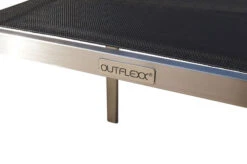 OUTFLEXX Esstischgarnitur, Silber/schwarz, Edelstahl/Granit/Textil, 200x100 Cm, 6 Stühle, Padded, Teakarmlehnen 24 OUTFLEXX Esstischgarnitur, Silber/schwarz, Edelstahl/Granit/Textil, 200x100 Cm, 6 Stühle, Padded, Teakarmlehnen -Gartenmoebel Verkaufs-Shop 22767 13.jpg