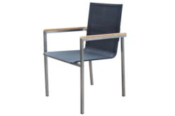 OUTFLEXX Esstischgarnitur, Silber/schwarz, Edelstahl/Granit/Textil, 200x100 Cm, 4 Gartensessel, 2 Multipos, Armlehnen Aus FSC-Teak 14 OUTFLEXX Esstischgarnitur, Silber/schwarz, Edelstahl/Granit/Textil, 200x100 Cm, 4 Gartensessel, 2 Multipos, Armlehnen Aus FSC-Teak -Gartenmoebel Verkaufs-Shop 22786 03.jpg