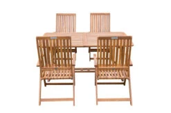 OUTFLEXX Sitzgruppe, Natur, Akazie, Ausziehtisch 150/200 X 90 Cm, 4 Multipositionssessel -Gartenmoebel Verkaufs-Shop 22805 10.jpg