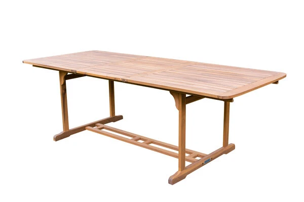 OUTFLEXX Sitzgruppe, Natur, Akazie, Ausziehtisch 150/200 X 90 Cm, 4 Armlehnensessel 5 OUTFLEXX Sitzgruppe, Natur, Akazie, Ausziehtisch 150/200 X 90 Cm, 4 Armlehnensessel – Bild 3