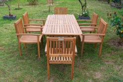 OUTFLEXX Sitzgruppe, Natur, Akazie, Ausziehtisch 180/240 X 100 Cm, 6 Armlehnensessel -Gartenmoebel Verkaufs-Shop 22831 7.jpg