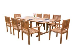 OUTFLEXX Sitzgruppe, Natur, Akazie, Ausziehtisch 180/240 X 100 Cm, 8 Armlehnensessel 21 OUTFLEXX Sitzgruppe, Natur, Akazie, Ausziehtisch 180/240 X 100 Cm, 8 Armlehnensessel -Gartenmoebel Verkaufs-Shop 22832 10.jpg