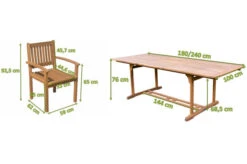 OUTFLEXX Sitzgruppe, Natur, Akazie, Ausziehtisch 180/240 X 100 Cm, 8 Armlehnensessel 16 OUTFLEXX Sitzgruppe, Natur, Akazie, Ausziehtisch 180/240 X 100 Cm, 8 Armlehnensessel -Gartenmoebel Verkaufs-Shop 22832 5.jpg