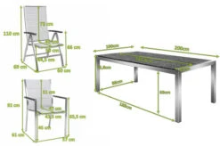 STERN Esstischgarnitur, Silber/grau, Edelstahl/Textilene, Tisch 200 X 100 Cm, 2 Teilige Tischplatte, 4 Stapelsessel, 2 Multipo, Padded 13 STERN Esstischgarnitur, Silber/grau, Edelstahl/Textilene, Tisch 200 X 100 Cm, 2 Teilige Tischplatte, 4 Stapelsessel, 2 Multipo, Padded -Gartenmoebel Verkaufs-Shop 22905 02 mass.jpg